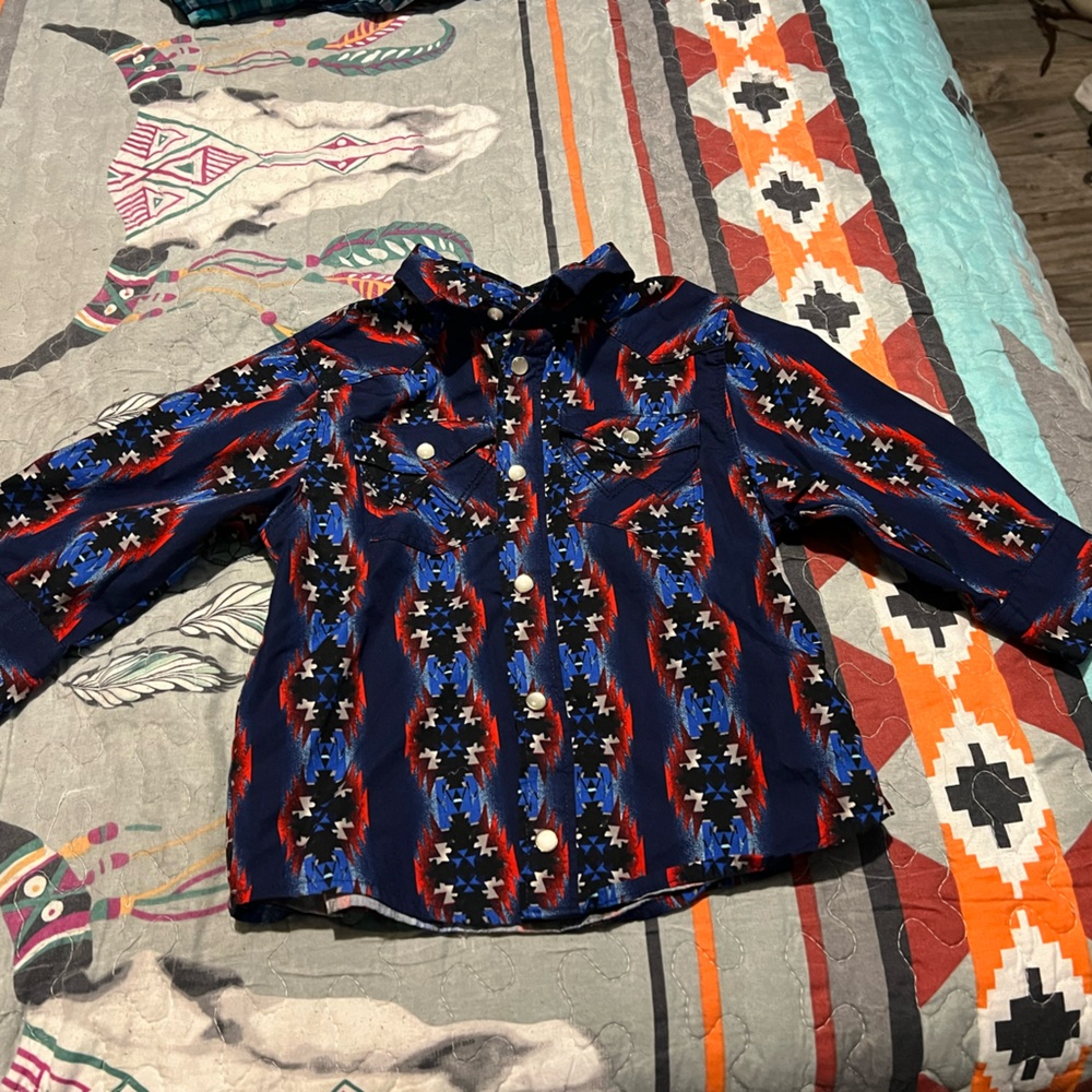 Toddler 4t western button down